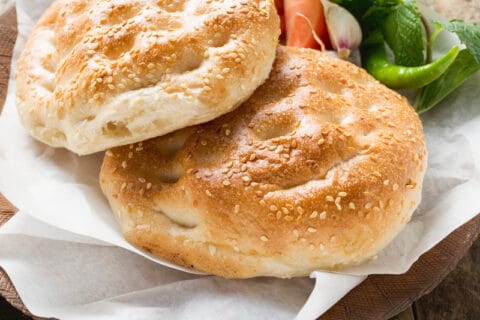 Fladenbrot mit Sesam